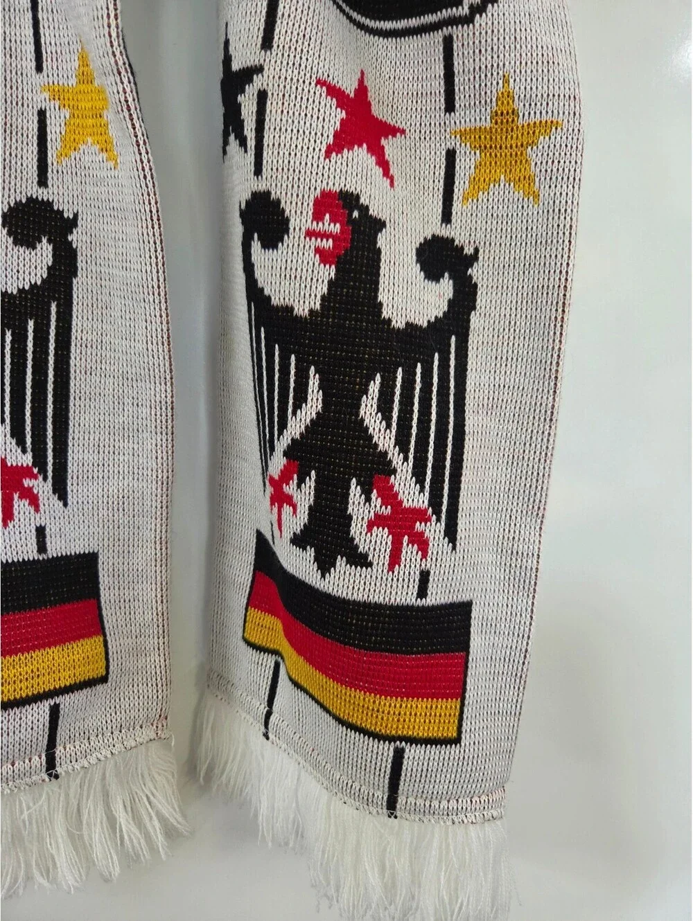 Germany National Team Knit Scarf with Eagle and Flag Design